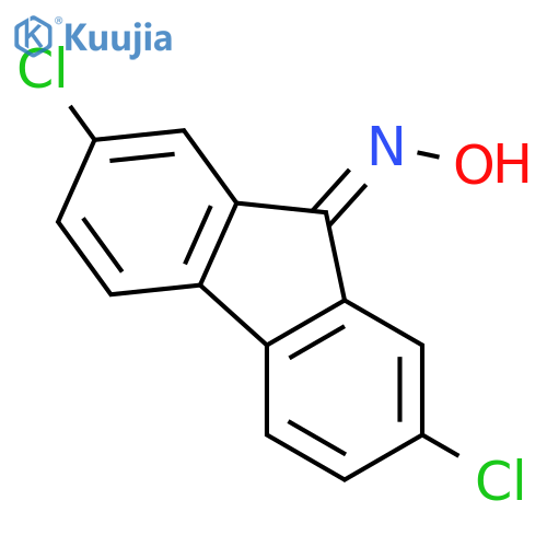 9H-Fluoren-9-one,2,7-dichloro-, oxime structure