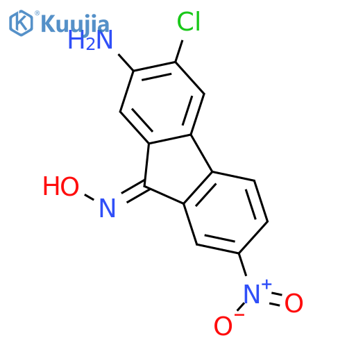 9H-Fluoren-9-one,2-amino-3-chloro-7-nitro-, oxime structure