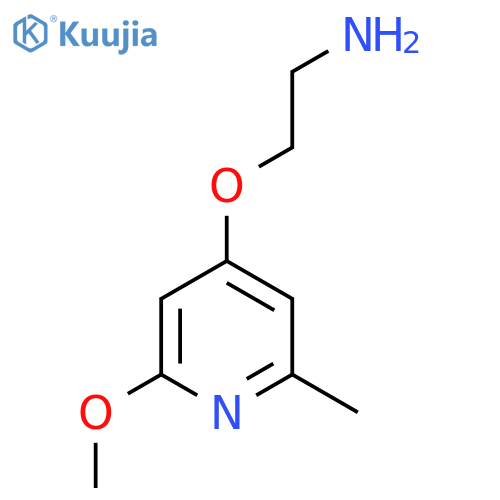 2-(2-methoxy-6-methylpyridin-4-yl)oxyethan-1-amine structure