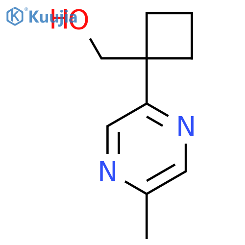 1-(5-methylpyrazin-2-yl)cyclobutylmethanol structure