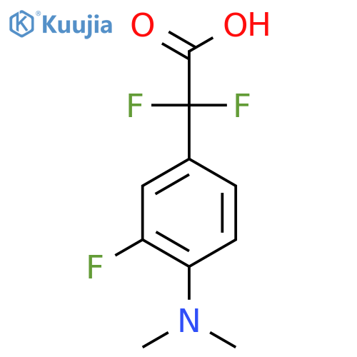 2-4-(dimethylamino)-3-fluorophenyl-2,2-difluoroacetic acid structure