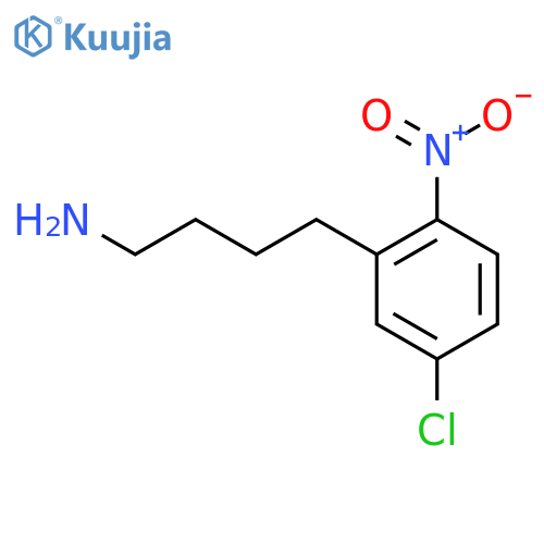 4-(5-chloro-2-nitrophenyl)butan-1-amine structure