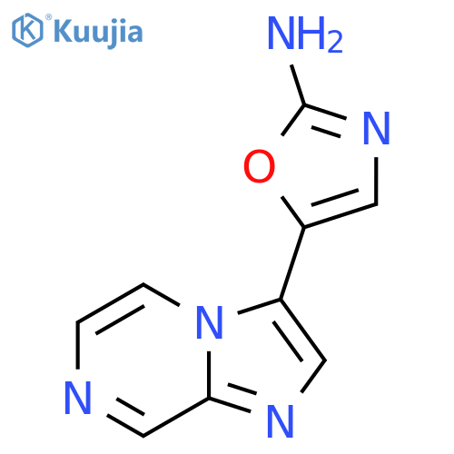 5-{imidazo1,2-apyrazin-3-yl}-1,3-oxazol-2-amine structure