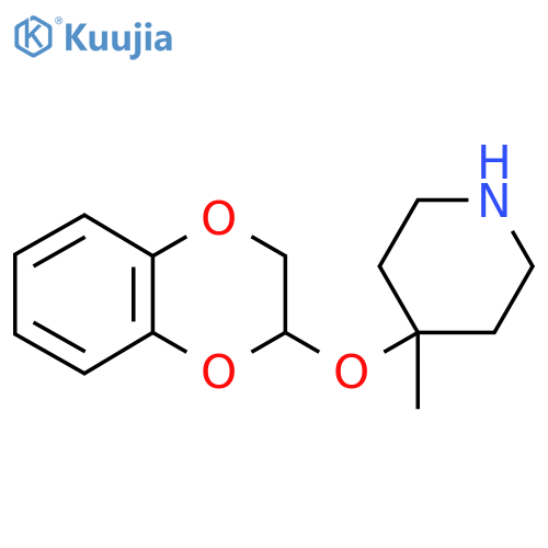 4-(2,3-dihydro-1,4-benzodioxin-2-yloxy)-4-methylpiperidine structure