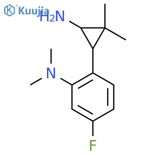 2-(3-amino-2,2-dimethylcyclopropyl)-5-fluoro-N,N-dimethylaniline structure