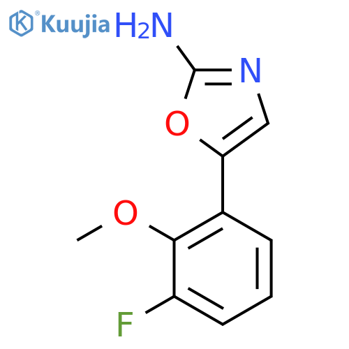 5-(3-fluoro-2-methoxyphenyl)-1,3-oxazol-2-amine structure