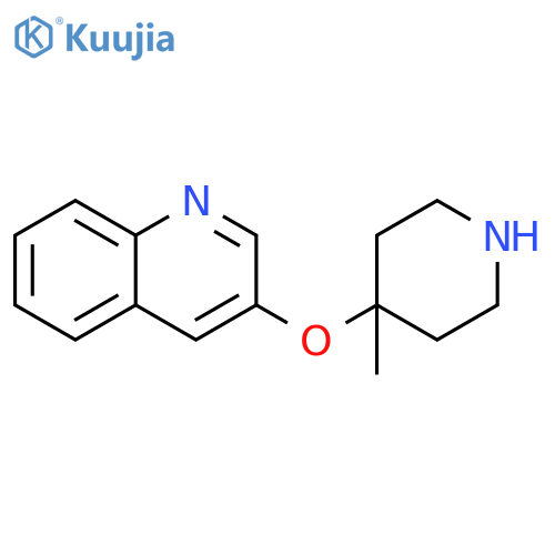 3-(4-methylpiperidin-4-yl)oxyquinoline structure