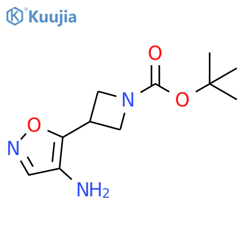 tert-butyl 3-(4-amino-1,2-oxazol-5-yl)azetidine-1-carboxylate structure