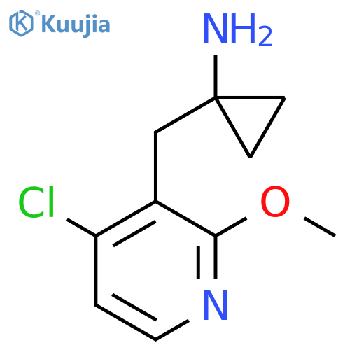 1-(4-chloro-2-methoxypyridin-3-yl)methylcyclopropan-1-amine structure