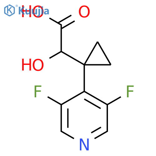 2-1-(3,5-difluoropyridin-4-yl)cyclopropyl-2-hydroxyacetic acid structure