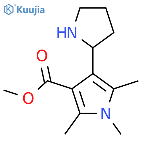 methyl 1,2,5-trimethyl-4-(pyrrolidin-2-yl)-1H-pyrrole-3-carboxylate structure