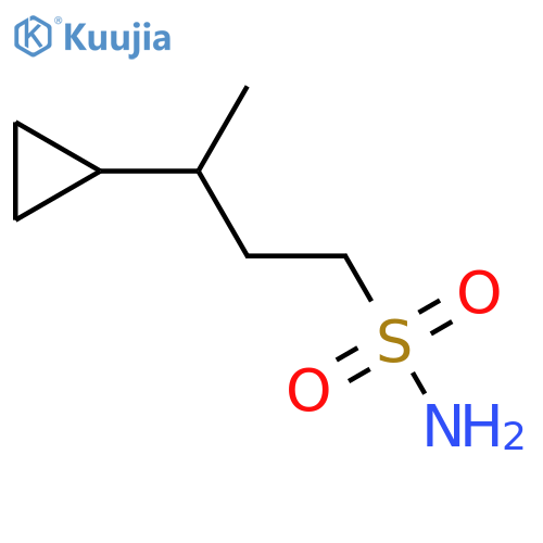 3-cyclopropylbutane-1-sulfonamide structure