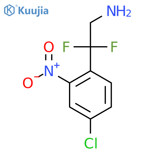 2-(4-chloro-2-nitrophenyl)-2,2-difluoroethan-1-amine structure