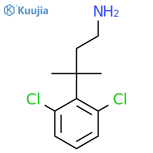3-(2,6-dichlorophenyl)-3-methylbutan-1-amine structure