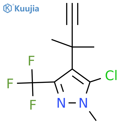 5-chloro-1-methyl-4-(2-methylbut-3-yn-2-yl)-3-(trifluoromethyl)-1H-pyrazole structure