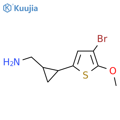 2-(4-bromo-5-methoxythiophen-2-yl)cyclopropylmethanamine structure