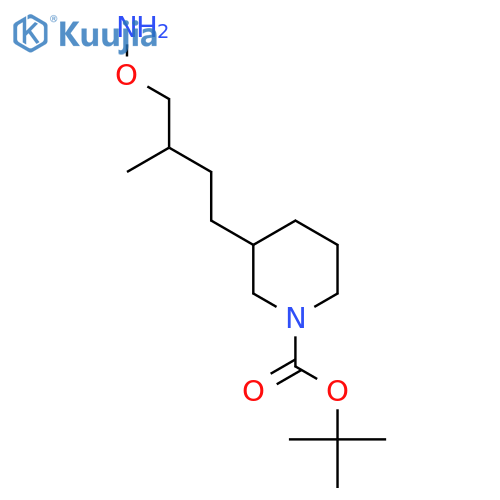 tert-butyl 3-4-(aminooxy)-3-methylbutylpiperidine-1-carboxylate structure