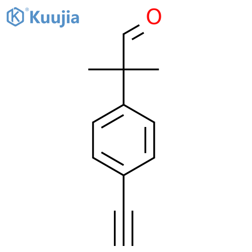 2-(4-Ethynylphenyl)-2-methylpropanal structure