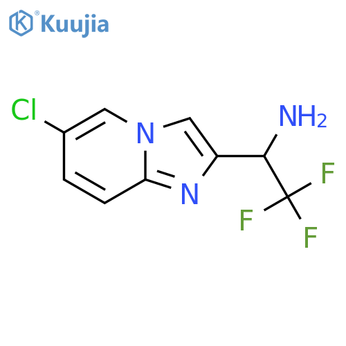 1-{6-chloroimidazo1,2-apyridin-2-yl}-2,2,2-trifluoroethan-1-amine structure