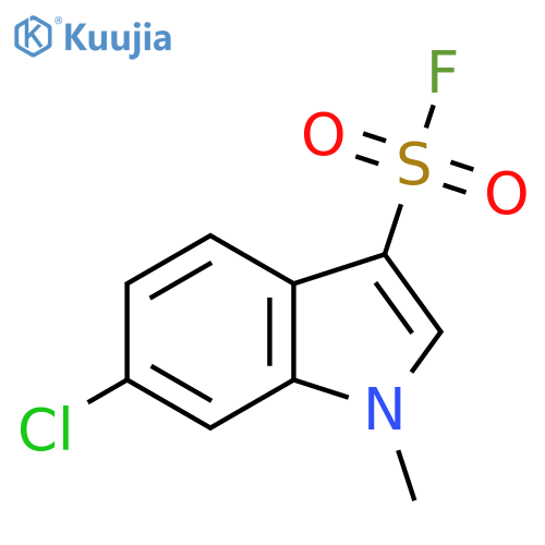 6-chloro-1-methyl-1H-indole-3-sulfonyl fluoride structure
