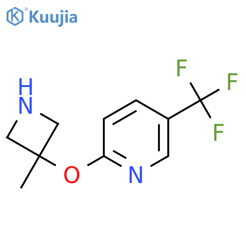 2-(3-methylazetidin-3-yl)oxy-5-(trifluoromethyl)pyridine structure
