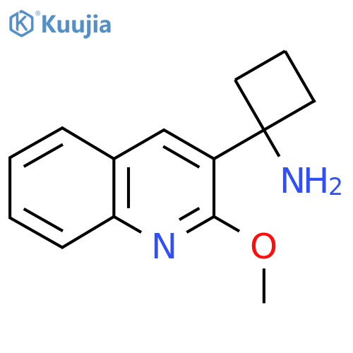 1-(2-Methoxyquinolin-3-yl)cyclobutan-1-amine structure