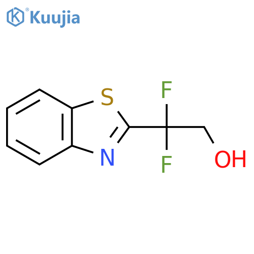 2-(1,3-benzothiazol-2-yl)-2,2-difluoroethan-1-ol structure