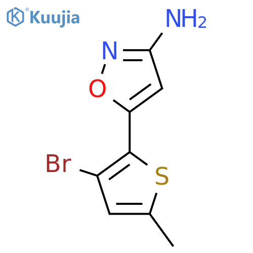5-(3-bromo-5-methylthiophen-2-yl)-1,2-oxazol-3-amine structure