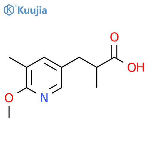 3-(6-methoxy-5-methylpyridin-3-yl)-2-methylpropanoic acid structure