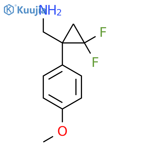 2,2-difluoro-1-(4-methoxyphenyl)cyclopropylmethanamine structure