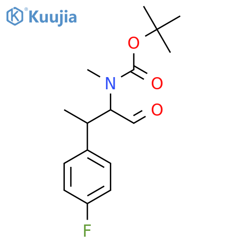 tert-butyl N-3-(4-fluorophenyl)-1-oxobutan-2-yl-N-methylcarbamate structure