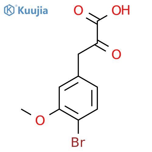 3-(4-bromo-3-methoxyphenyl)-2-oxopropanoic acid structure