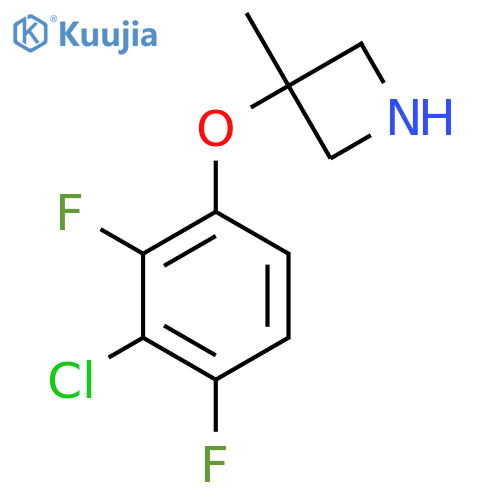 3-(3-chloro-2,4-difluorophenoxy)-3-methylazetidine structure