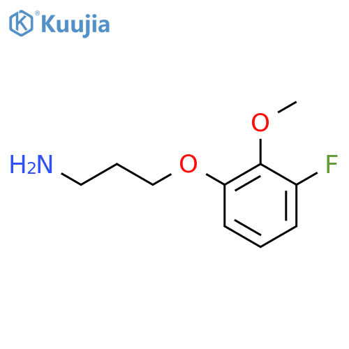 3-(3-fluoro-2-methoxyphenoxy)propan-1-amine structure
