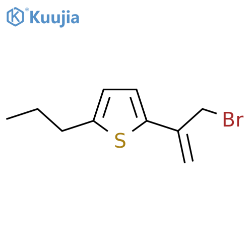 2-(3-bromoprop-1-en-2-yl)-5-propylthiophene structure