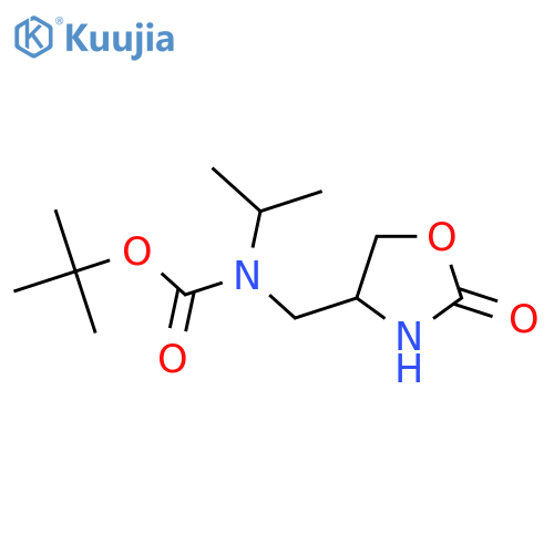 tert-butyl N-(2-oxo-1,3-oxazolidin-4-yl)methyl-N-(propan-2-yl)carbamate structure