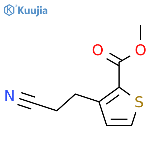 methyl 3-(2-cyanoethyl)thiophene-2-carboxylate structure