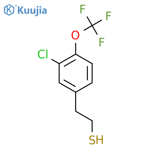 2-3-chloro-4-(trifluoromethoxy)phenylethane-1-thiol structure