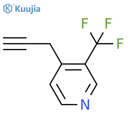 4-(prop-2-yn-1-yl)-3-(trifluoromethyl)pyridine structure