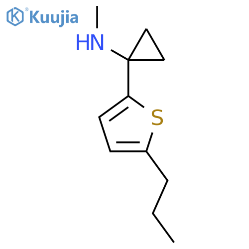 N-methyl-1-(5-propylthiophen-2-yl)cyclopropan-1-amine structure