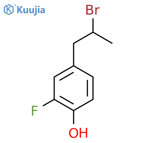 4-(2-bromopropyl)-2-fluorophenol structure