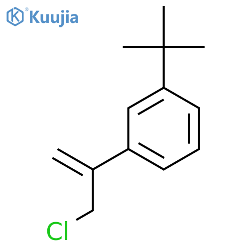 1-tert-butyl-3-(3-chloroprop-1-en-2-yl)benzene structure