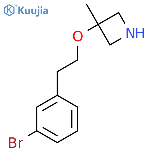 3-2-(3-bromophenyl)ethoxy-3-methylazetidine structure