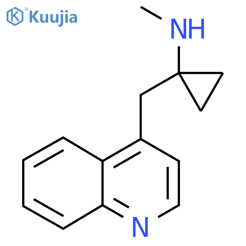 N-methyl-1-(quinolin-4-yl)methylcyclopropan-1-amine structure