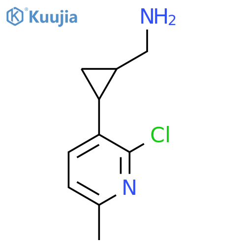 2-(2-chloro-6-methylpyridin-3-yl)cyclopropylmethanamine structure