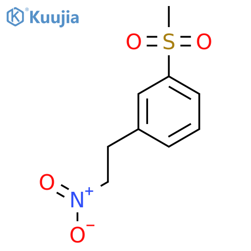 1-methanesulfonyl-3-(2-nitroethyl)benzene structure