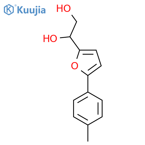 1-5-(4-methylphenyl)furan-2-ylethane-1,2-diol structure