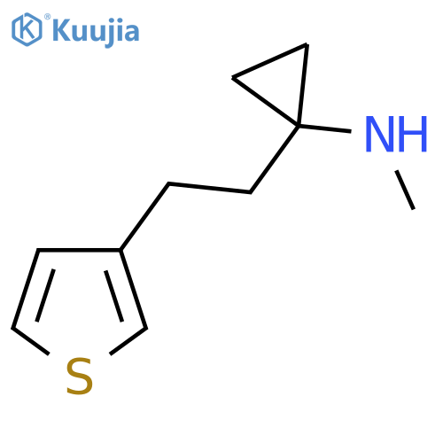 N-methyl-1-2-(thiophen-3-yl)ethylcyclopropan-1-amine structure
