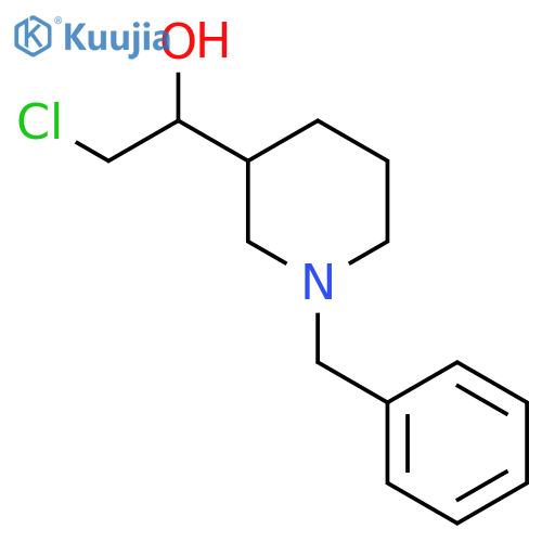 1-(1-benzylpiperidin-3-yl)-2-chloroethan-1-ol structure