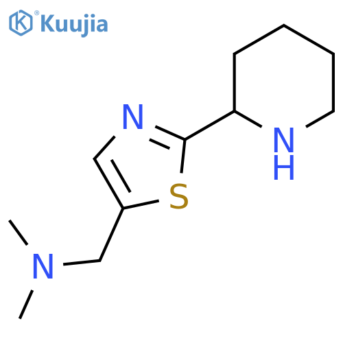 dimethyl({2-(piperidin-2-yl)-1,3-thiazol-5-ylmethyl})amine structure